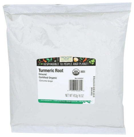 Frontier Herb Organic Ground Turmeric Root Powder, 16 Ounce -- 6 per case
