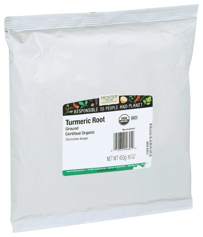 Frontier Herb Organic Ground Turmeric Root Powder, 16 Ounce -- 6 per case
