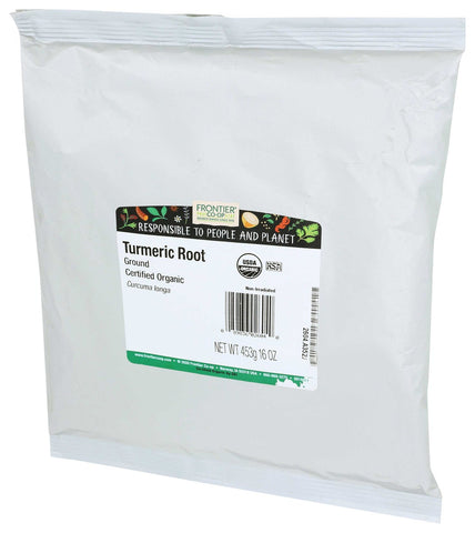 Frontier Herb Organic Ground Turmeric Root Powder, 16 Ounce -- 6 per case