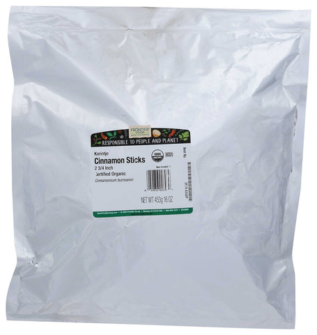 Frontier Herb Organic Cinnamon Stick - Seasoning, 2 3/4 inch Long -- 3 per case.