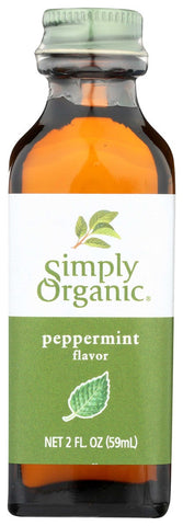 Simply Organic Peppermint Flavor, 2 Ounce -- 6 per case.