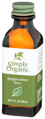 Simply Organic Peppermint Flavor, 2 Ounce -- 6 per case.