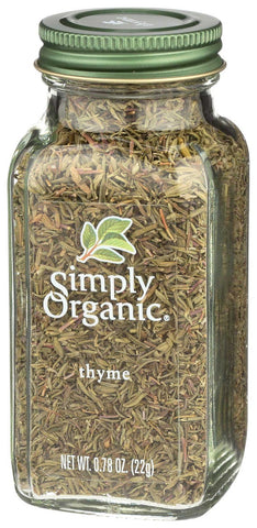 Simply Organic Whole Thyme Leaf, 0.78 Ounce -- 6 per case