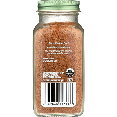 Simply Organic Ground Nutmeg, 2.3 Ounce -- 6 per case