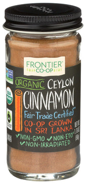 Frontier Herb Organic Ceylon Ground Cinnamon Powder - Seasoning, 1.76 Ounce -- 6 per case.