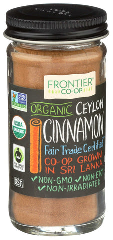 Frontier Herb Organic Ceylon Ground Cinnamon Powder - Seasoning, 1.76 Ounce -- 6 per case.