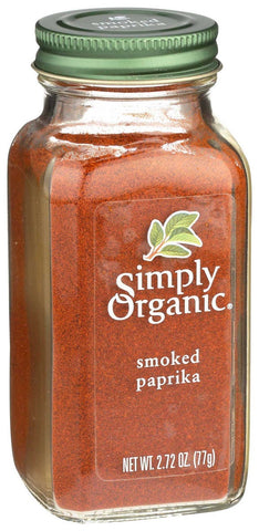 Simply Organic Smoked Paprika, 2.72 Ounce -- 6 per case.