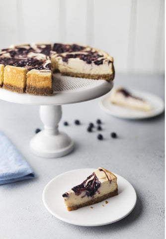 Tennessee Cheesecake Blueberry Swirl Banquet Cheesecake -- 4 per case