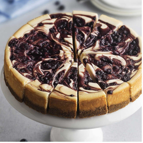 Tennessee Cheesecake Blueberry Swirl Banquet Cheesecake -- 4 per case