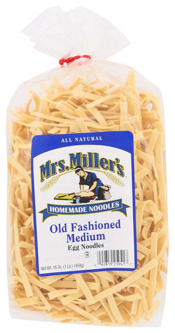 Mrs Millers Homemade Old Fashioned Medium Egg Noodle, 16 Ounce -- 6 per case.