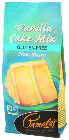 Pamelas Products Classic Vanilla Cake Mix, 21 Ounce -- 6 per case.