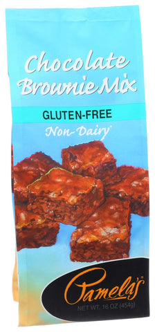 Pamelas Wheat Free Chocolate Brownie Mix, 16 Ounce -- 6 per case.