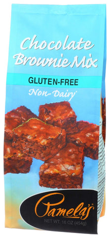 Pamelas Wheat Free Chocolate Brownie Mix, 16 Ounce -- 6 per case.