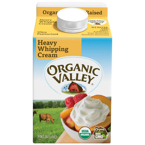 Organic Valley Ultra Pasteurized Heavy Whipping Cream, 16 Fluid Ounce -- 12 per case