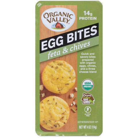 Organic Valley Feta and Chives Egg Bites, 4 Ounce -- 8 per case