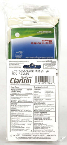 Convenience Valet Claritin Non Drowsy One Allergy Tablet, 6 per unit -- 24 per case