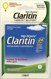 Convenience Valet Claritin Non Drowsy One Allergy Tablet, 6 per unit -- 24 per case