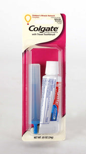 Convenience Valet Colgate Toothpaste with Travel Toothbrush - 6 per combo pack -- 12 packs per case.