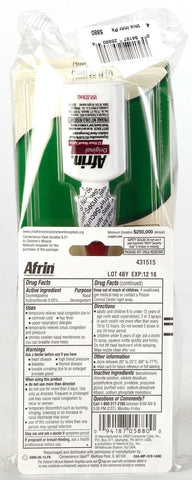Convenience Valet Afrin Non Slip Nasal Spray, 6 Milliliter Bottle - 4 per pack -- 21 packs per case