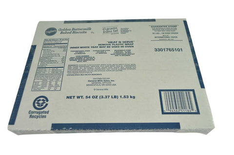 Pillsbury Buttermilk Baked Biscuit, 54 Ounce -- 5 per case.