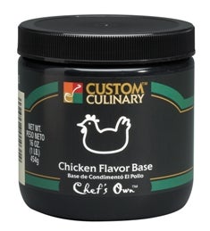 Chefs Own Chicken Flavored Granules Base Green, 25 Pound