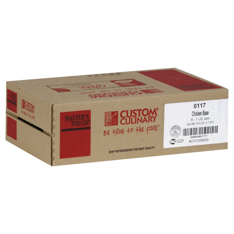 Custom Culinarys 0117 Custom Red Label Chicken Base, No Msg Added, 1 Pound -- 6 per case.