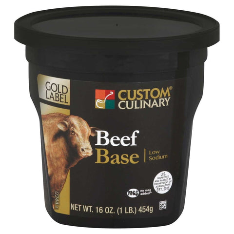 Custom Culinary Gold Label Roasted Beef Base, 1 Pound -- 6 per case.