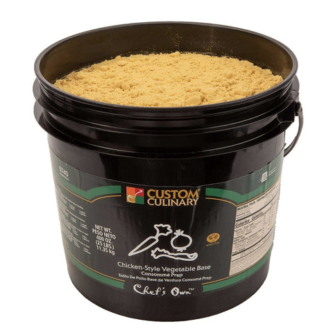 Chefs Own Chicken-Style Vegetable Consomme Vegan Base, 25 Pound - 1 per case