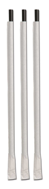 D and W Fine Pack Ebony Tall Giant Wrapped Straw, 10 1/4 inch -- 1200 per case.