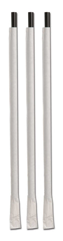 D and W Fine Pack Ebony Tall Giant Wrapped Straw, 10 1/4 inch -- 1200 per case.