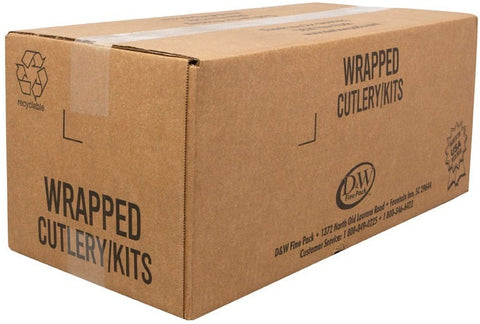 Senate Salt and Pepper Fork and Napkin Kit -- 250 per case