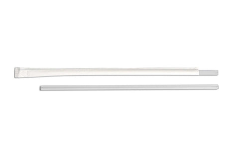 D and W Fine Pack Polypropylene Clear Jumbo Wrapped Straw, 10.25 inch -- 2000 per case.