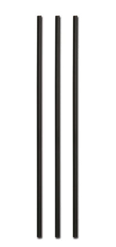 D and W Fine Pack Ebony Standard Plastic Unwrapped Stirrer Jumbo Straw, 8 inch -- 5000 per case.