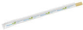 D and W Fine Pack NaturesPlastic Jumbo Wrapped Straw, 7 3/4 inch -- 5000 per case