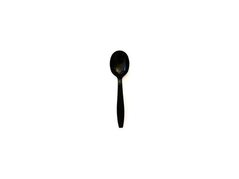 Advantage Heavy Weight Polypropylene Black Soup Spoon -- 1000 per case