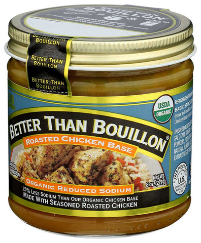 Better Than Bouillon Organic Reduced Sodium Roasted Chicken Base, 8 Ounce -- 6 per case