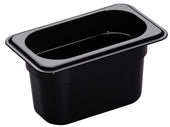Cambro One Ninth Size Food Pan, Black, 4 inch -- 6 per case