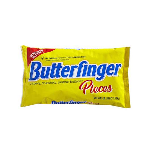 Nestle Butterfinger Pieces Candy - Bag, 3 Pound -- 6 per case.