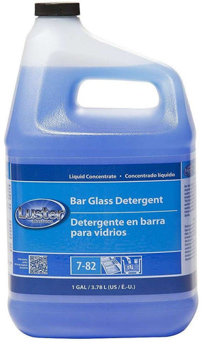 Luster Closed Loop F 7-82 Professional Bar Glass Detergent Concentrate, 1 Gallon -- 4 per case