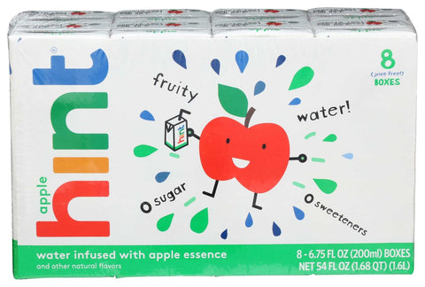 Hint kids Apple Essence Infused Water, 6.75 Fluid Ounce - 8 count per pack -- 4 packs per case