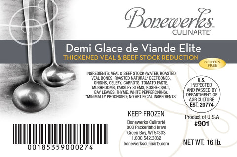 Bonewerks Culinarte Demi Glace de Viande Elite, 16 Pound