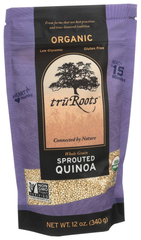 Truroots Organic Sprouted Quinoa, 12 Ounce -- 6 per case.