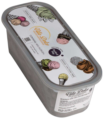 Villa Dolce Strawberry After Dark Gelato, 5 Liter