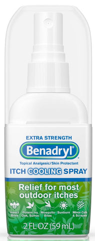 Benadryl Extra Strength Itch Cooling Spray, 2 Fluid Ounce -- 24 per case