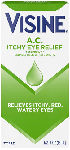Visine Itchy Eye Relief, 0.5 Fluid Ounce -- 36 per case