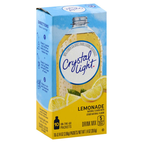 Crystal Light On The Go Lemonade Beverage, 0.14 Ounce -- 120 per case.