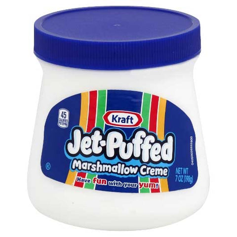 Jet-Puffed Marshmallow Creme - 7 oz. jar, 12 per case