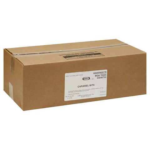 Kraft Premium Caramel Bits - 25 lb. box, 1 per case