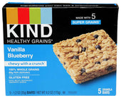 Kind Healthy Grains Vanilla Blueberry Granola Bar, 1.2 Ounce - 5 per pack -- 8 packs per case.