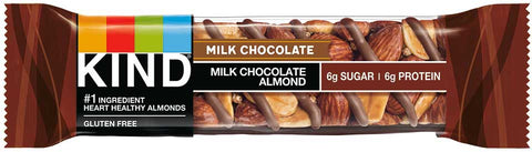 Kind Snacks Milk Chocolate Almond Bar, 1.4 Ounce -- 72 per case